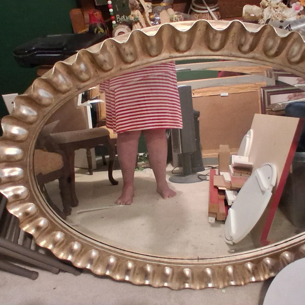 Majestic Gold Oval Wall Mirror